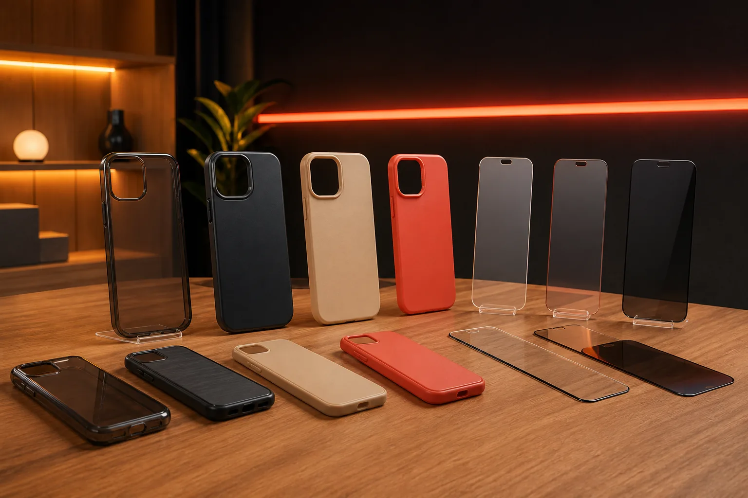 Illustration générique de coques et de protections d'écran